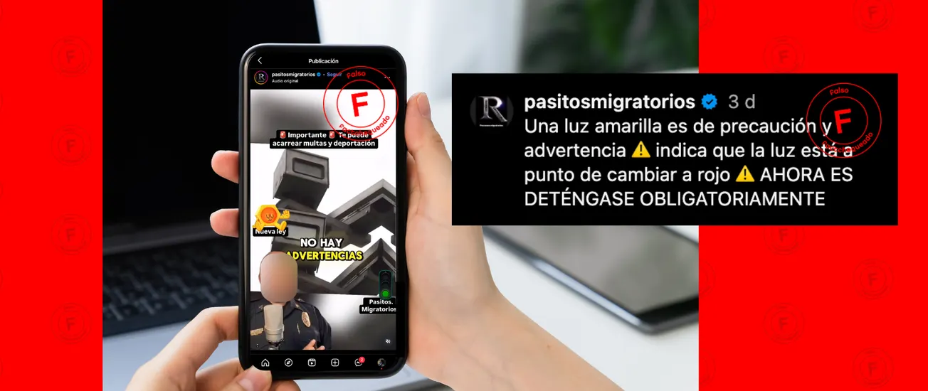 No, Donald Trump no firmó una medida que haría que cruzar un semáforo en amarillo sea igual que pasarlo en rojo