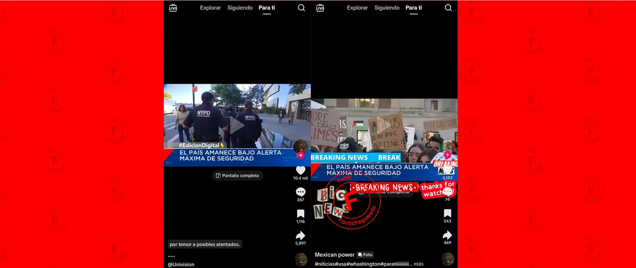 No, no hay una “alerta máxima” en EEUU tras llamado de Hamás: es una noticia de 2023