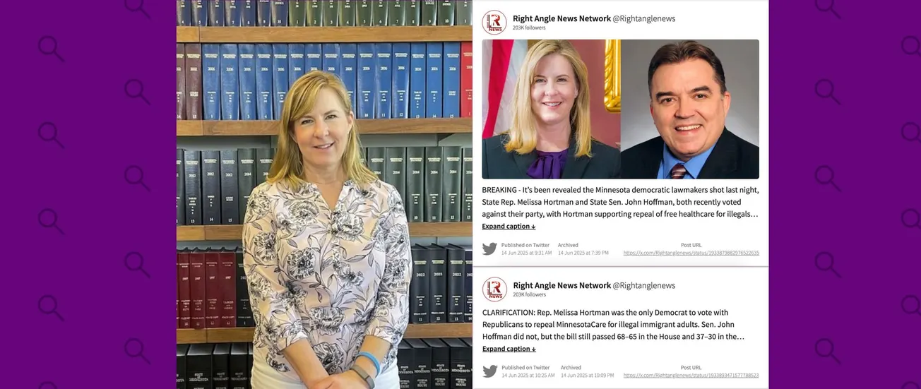 Así es cómo cuentas conservadoras en X promovieron una teoría desinformante que implica al gobernador Tim Walz en el asesinato de una legisladora