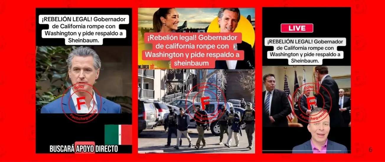 No, el gobernador de California no ha buscado apoyo de México, en medio de las redadas y protestas en Los Ángeles