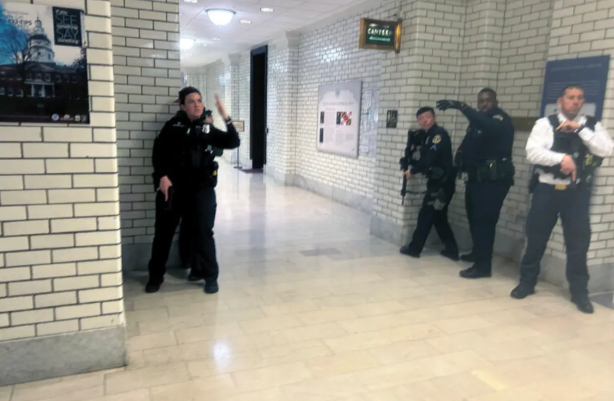 La Casa de Estado de Maryland fue tomada por autoridades policiales tras amenaza anónima