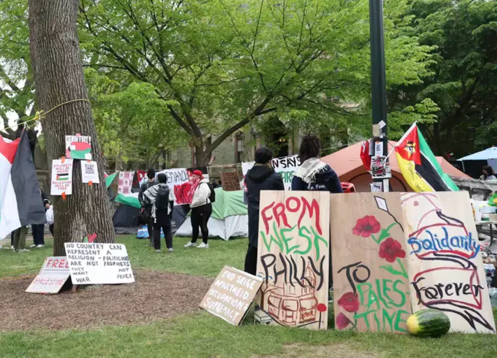 La Universidad de Pensilvania evalúa medidas disciplinarias contra los manifestantes propalestinos