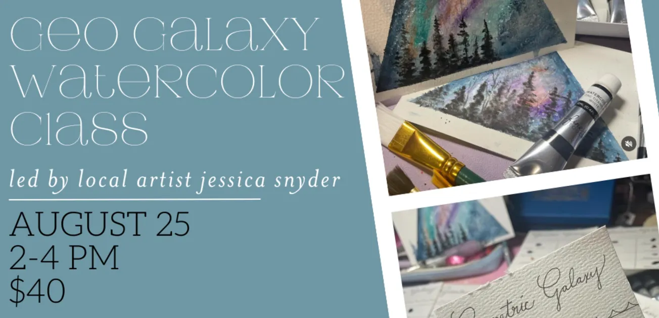 Geometric Galaxy Watercolor Class y otros eventos en Oklahoma esta semana