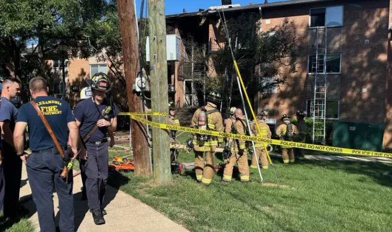 El incendio de un apartamento desplaza a 30 residentes en Alexandria durante el Labor Day
