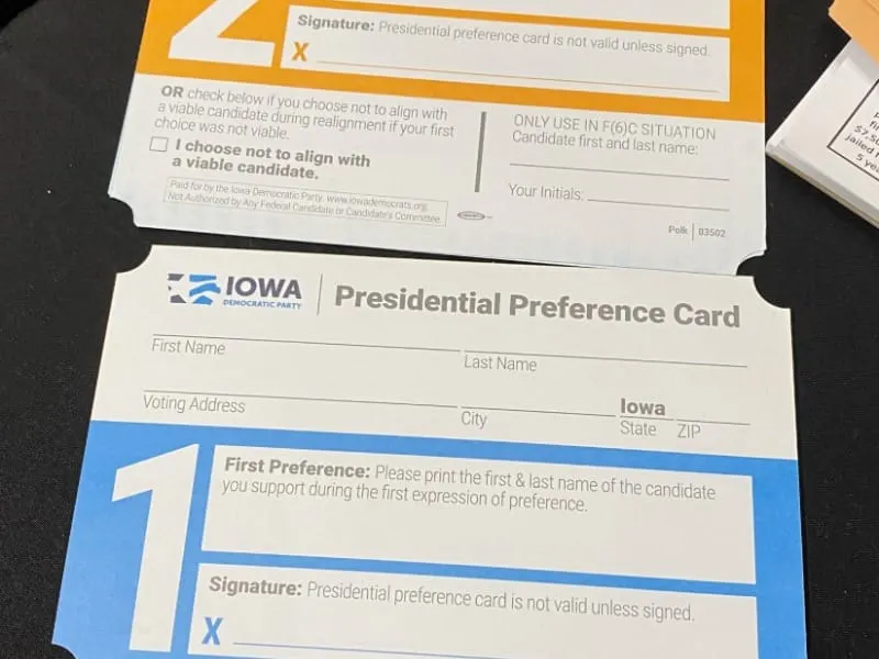 Partido Demócrata de Iowa presentará sus resultados a las 5 p.m.