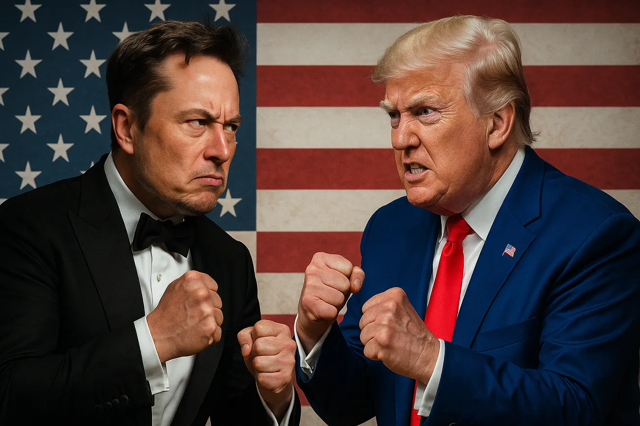 Elon Musk VS. Donald Trump: El choque del año.