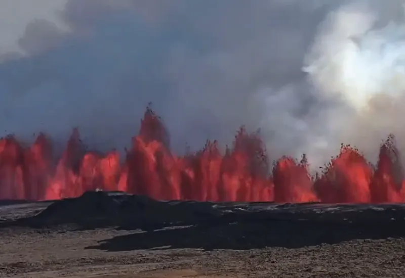 Volcán Islandia erupción
