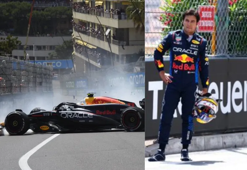 Checo Perez reparación auto