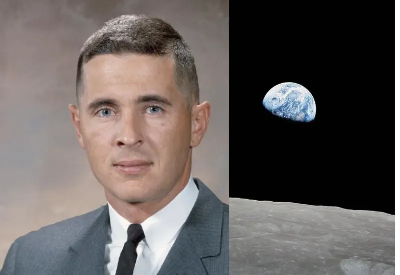 William Anders astronauta del Apolo 8.
