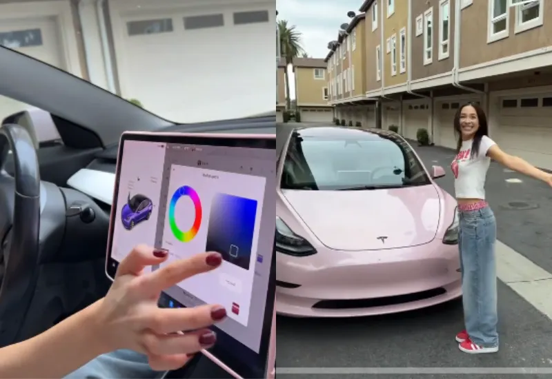 cambiar color vehículos Tesla