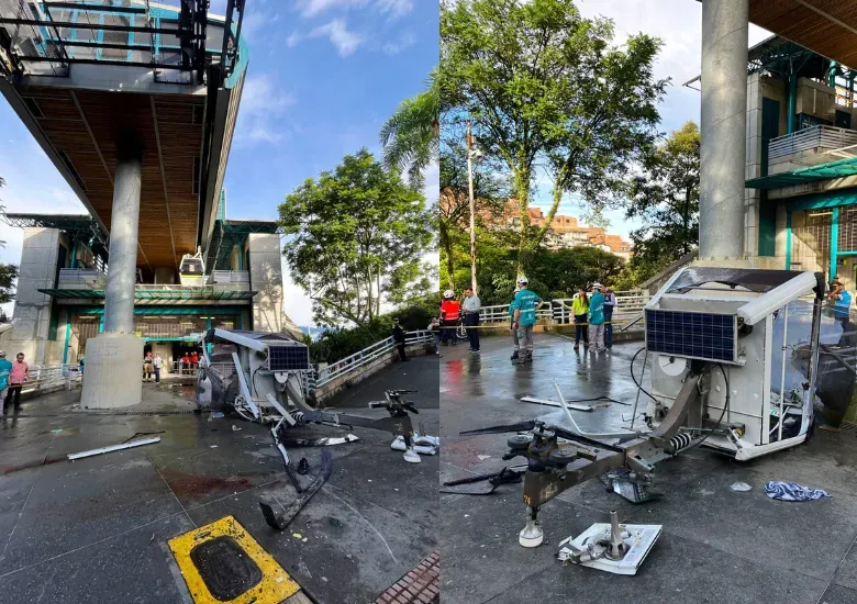 caída teleférico Medellín