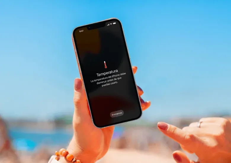 móvil altas temperaturas