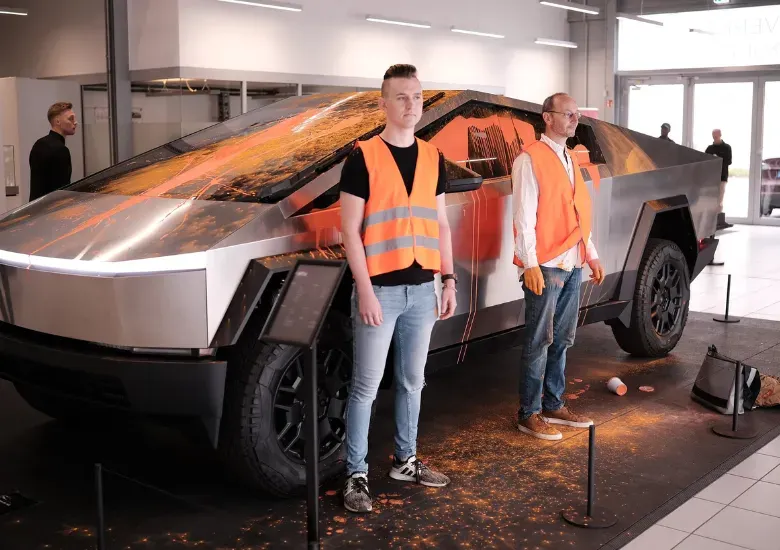 Activistas ambientales Tesla Cybertruck
