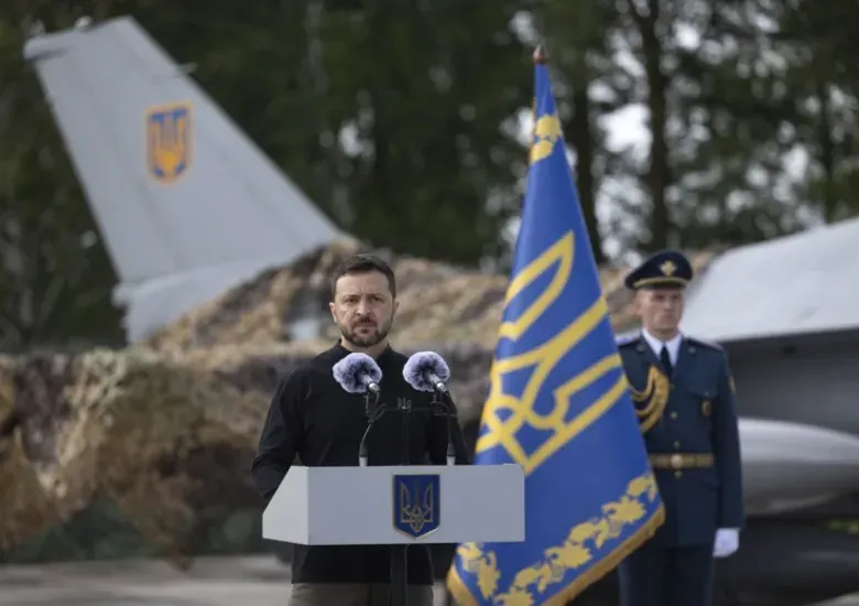 Zelensky aviones F-16 Ucrania