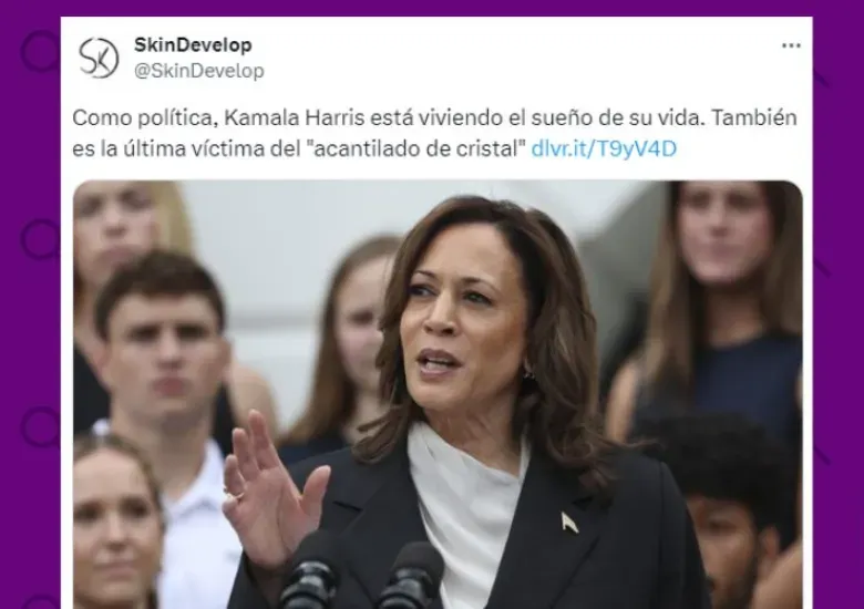 acantilado de cristal Kamala Harris