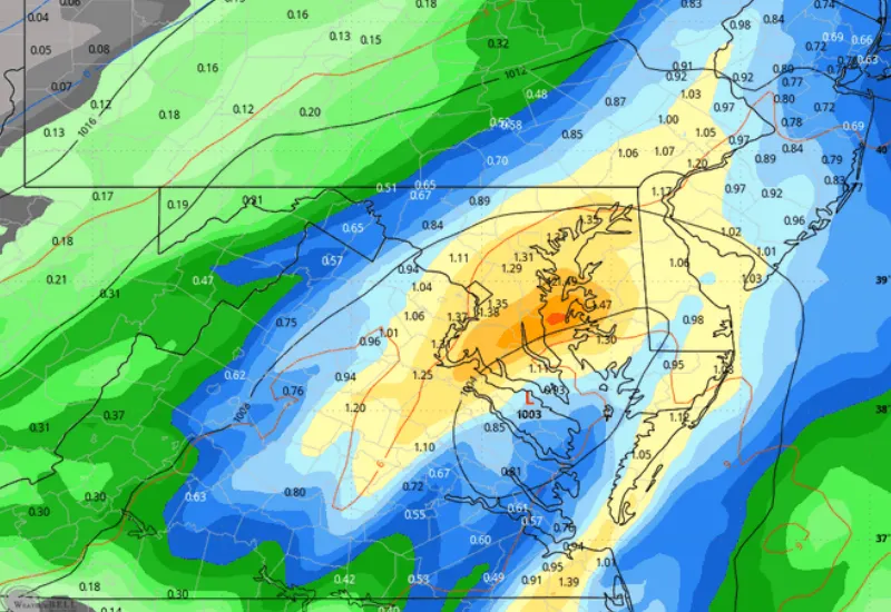 washington dc lluvias