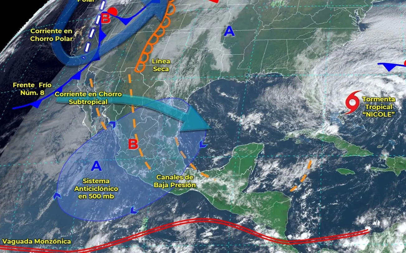 Tres estados de México serán afectados por el frente frío 8