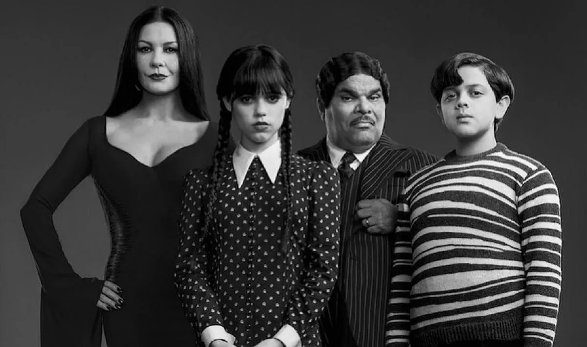 Netflix muestra cómo lucirán Los Locos Addams en Merlina, la serie de Tim Burton