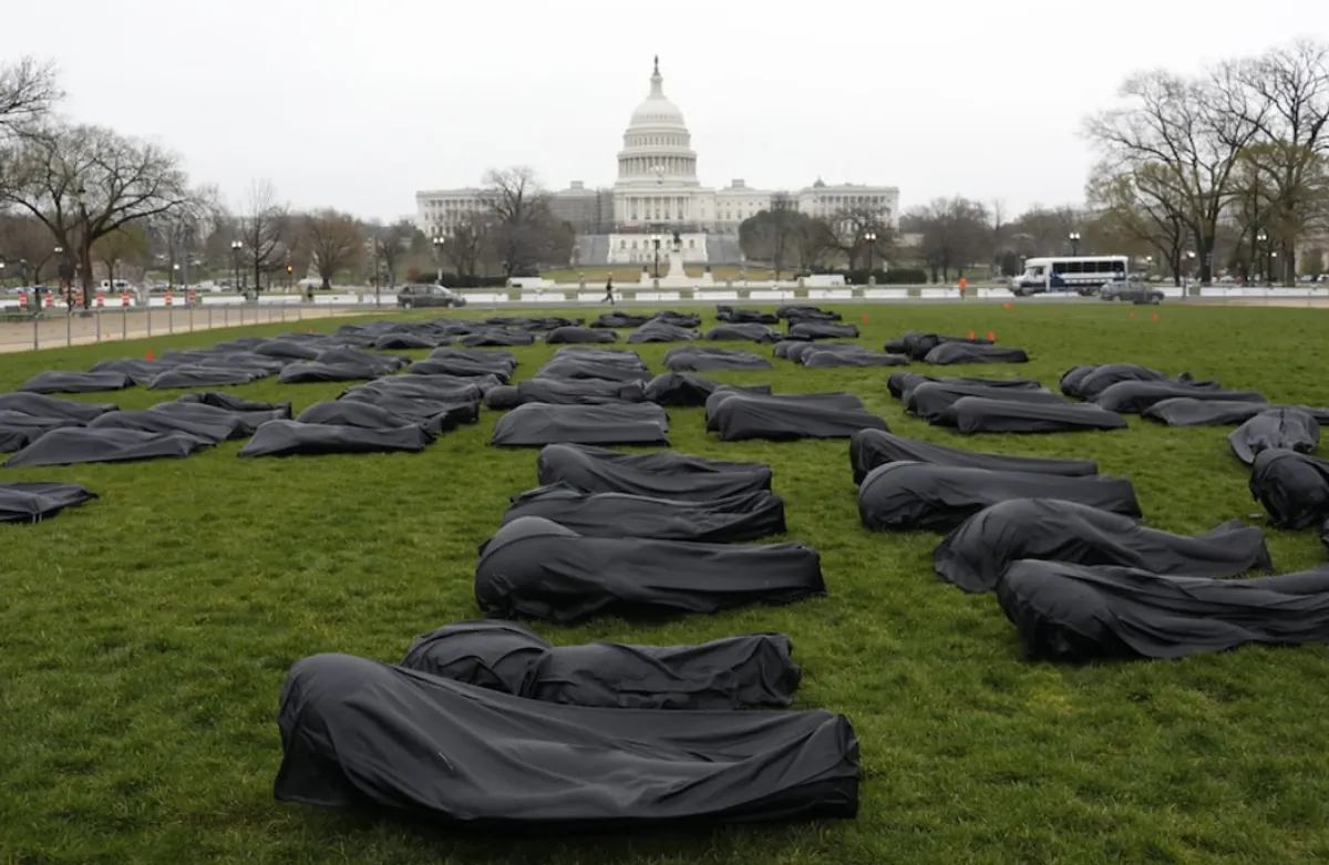 Protesta contra tiroteos masivos en EEUU