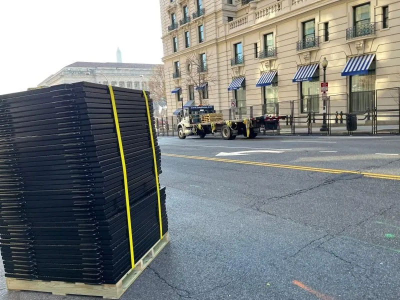 Instalan cercas en centro de DC semana antes de la juramentación de Biden