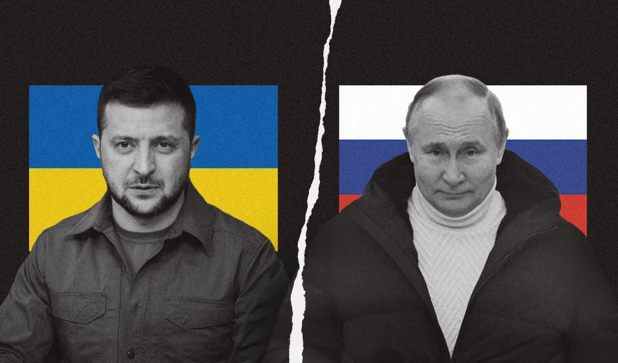 Zelensky y Putin Ucrania y Rusia