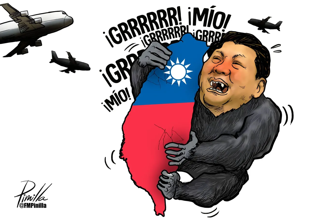 Caricatura | China gruñe por Taiwán