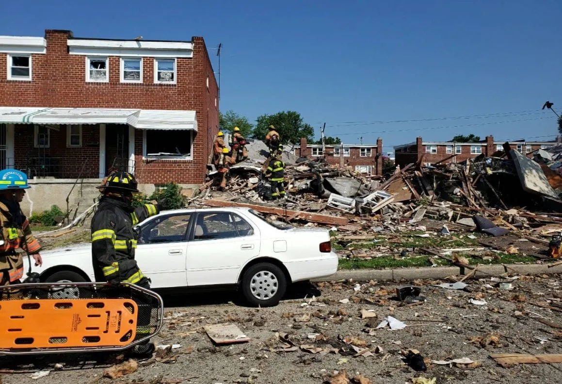 Falleció una mujer en explosión en el noroeste de Baltimore