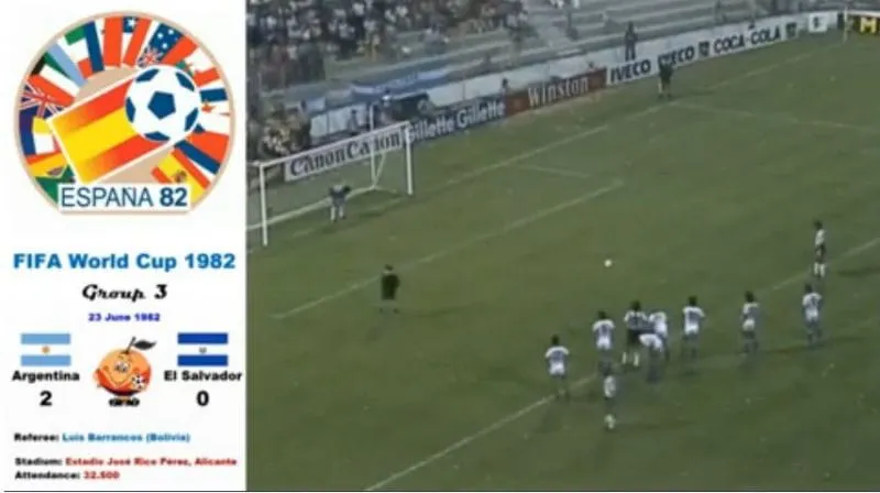 El recuerdo del último partido de la Selecta en una Copa del Mundo