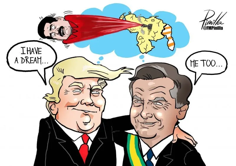Caricatura de Pinilla: I have a dream