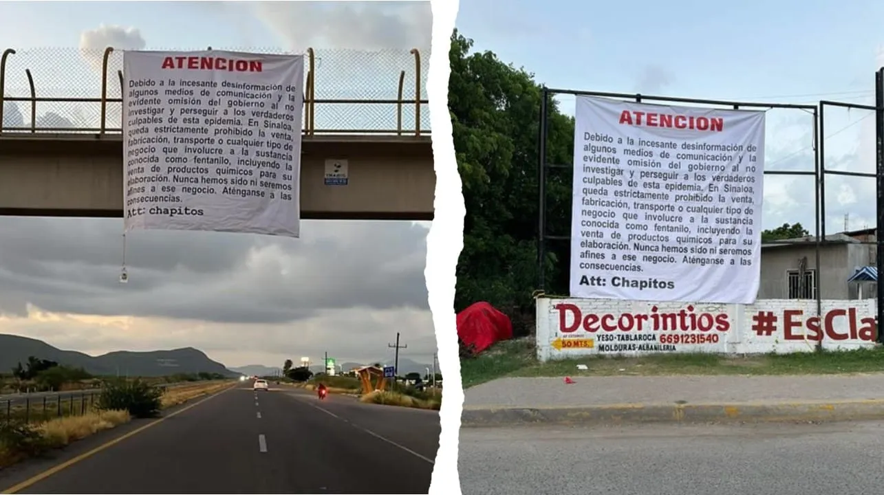 pancartas fentanilo sinaloa