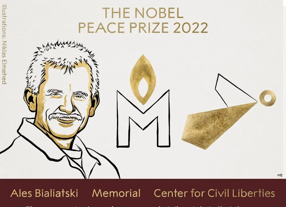 Activistas de Ucrania, Bielorrusia y Rusia reciben el Premio Nobel de la Paz
