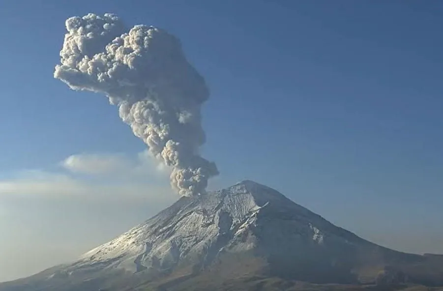 Volcán Popocatépetl presentó nuevas explosiones