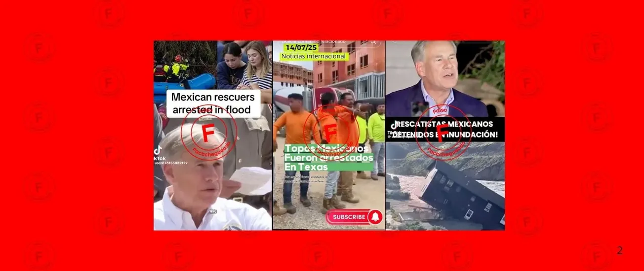 No, el gobernador de Texas, Greg Abbott, no dijo que deportaron a rescatistas mexicanos por no tener visa: es un video manipulado con IA