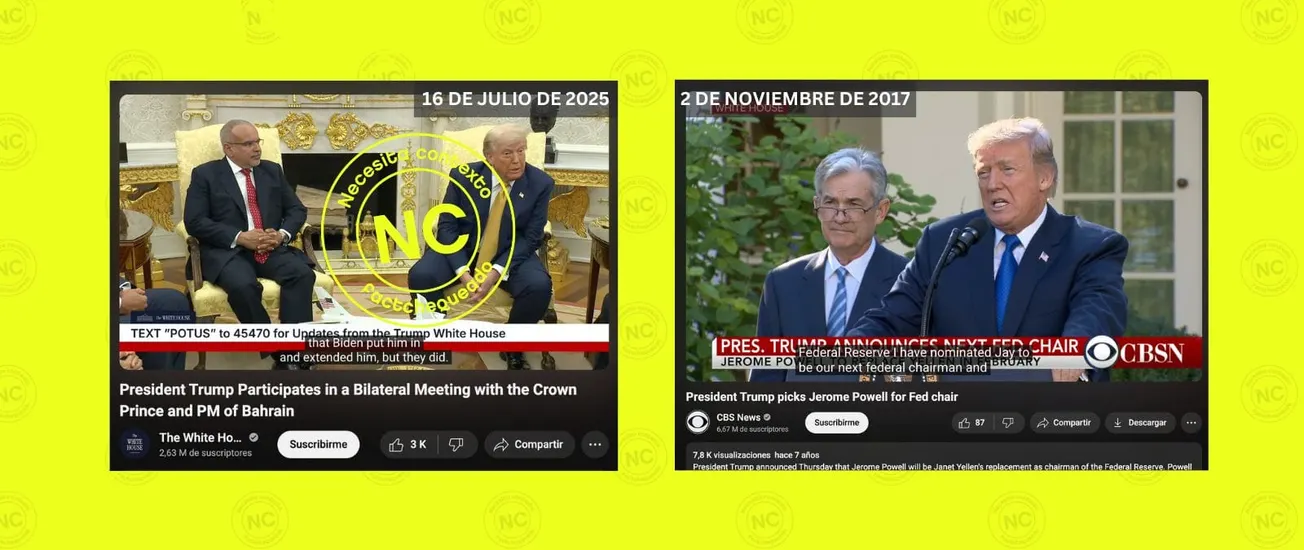 No fue Biden quien nominó a Powell por primera vez para la Reserva Federal al contrario de lo que sugiere Trump: esa afirmación necesita contexto