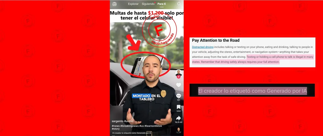 No, no perderás tu licencia por tener tu celular montado en el tablero del auto mientras conduces