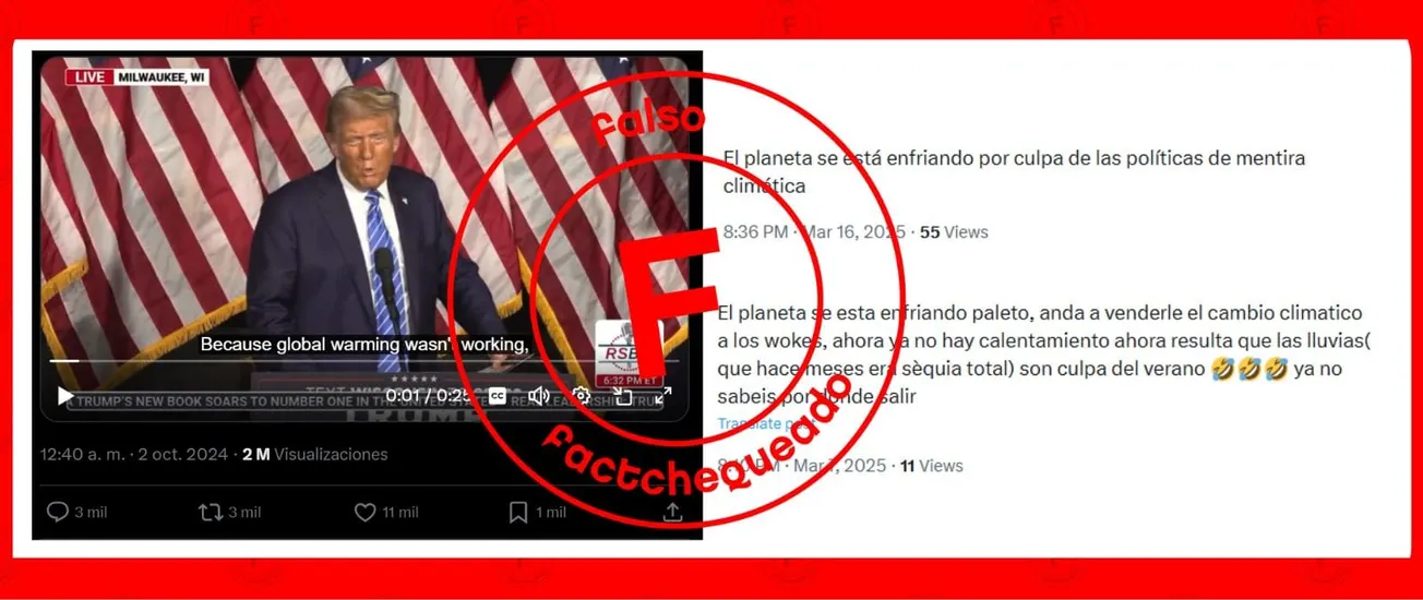 No, la ciencia no respalda que el planeta se esté enfriando ni que el cambio climático “no está funcionando”