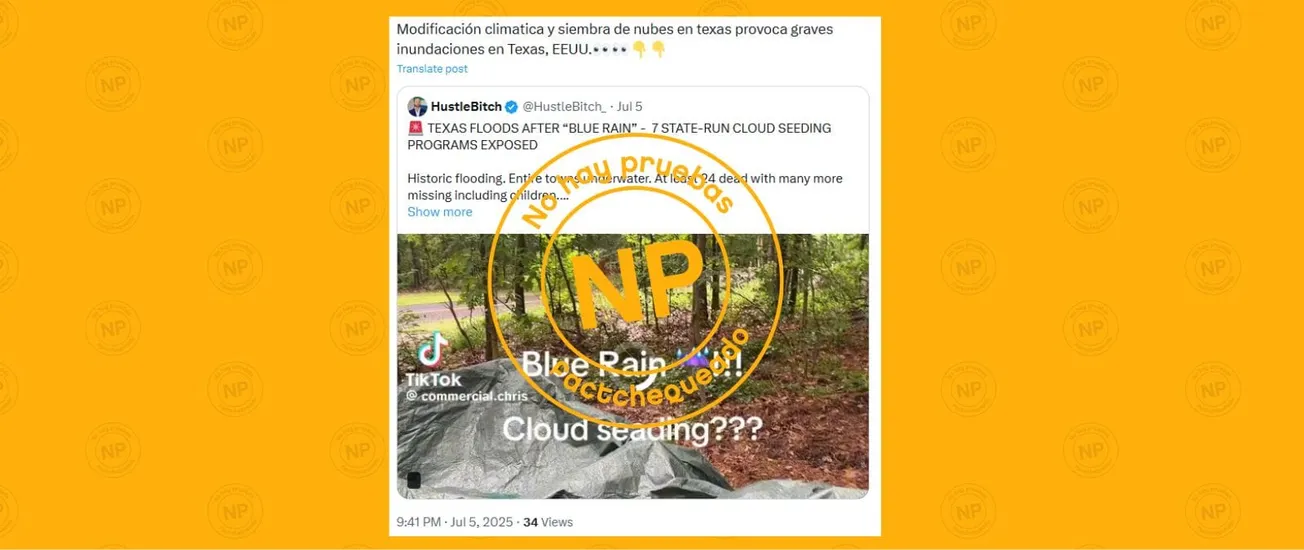 No hay pruebas de que las inundaciones de Texas fueran provocadas por la siembra de nubes