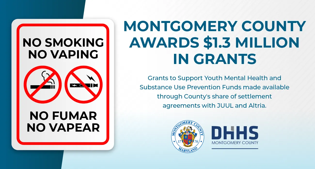 Condado de Montgomery otorga $1.3 millones en grants para apoyar la salud mental juvenil, prevención del uso de sustancias