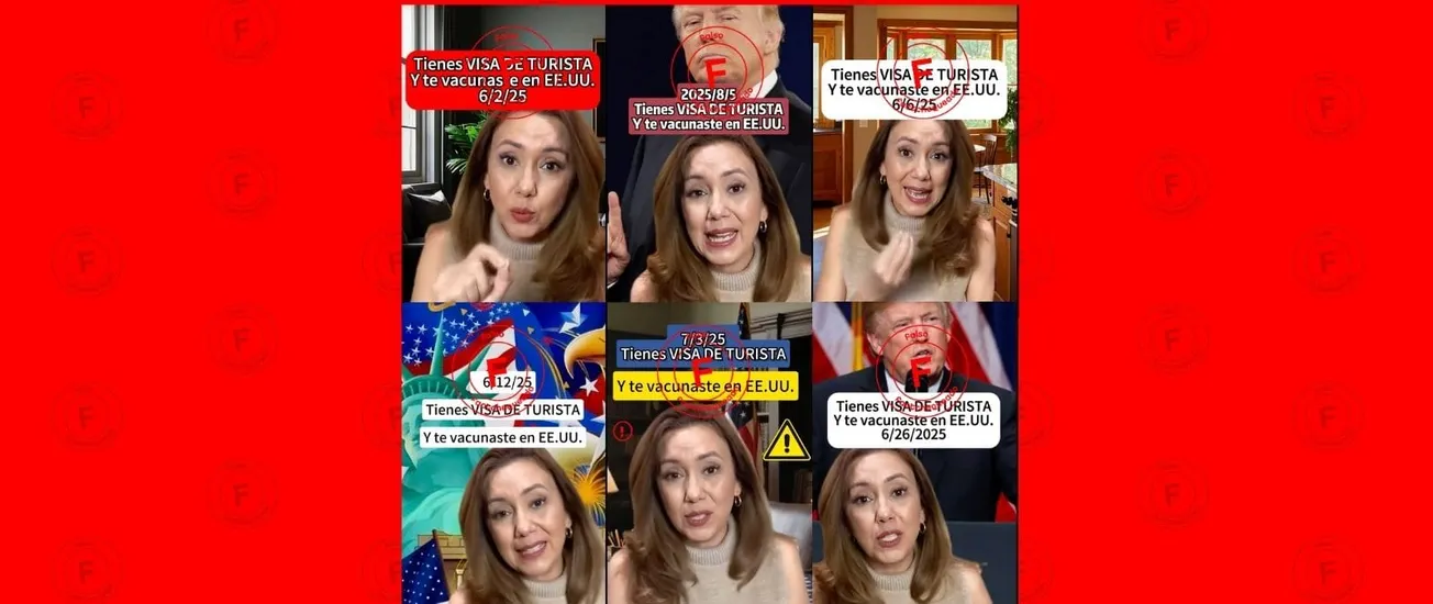 No, no están cancelando visas de turista por presentar cartilla de vacunación de Estados Unidos; es un video de 2021 sacado de contexto