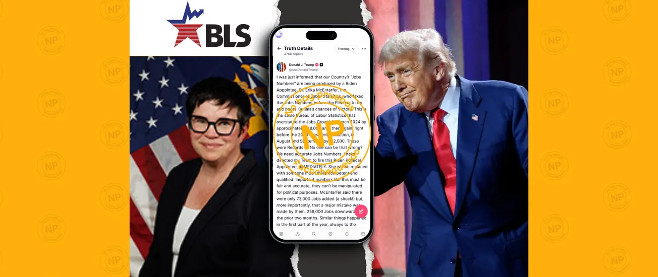 No hay pruebas de que excomisionada del BLS, Erika McEntarfer, haya manipulado cifras de empleo, como aseguró Trump