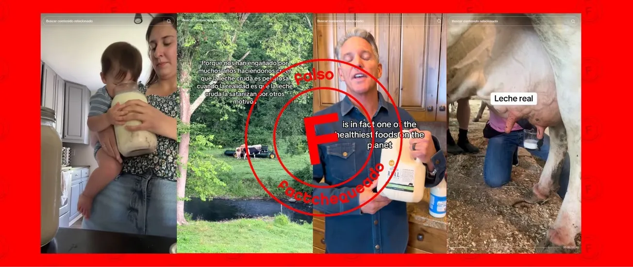 No, el consumo de leche cruda y productos lácteos derivados no es seguro