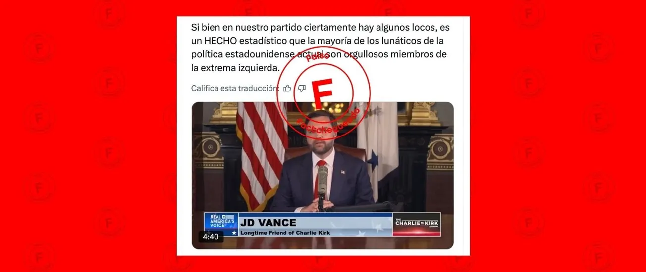 No, la mayoría de extremistas violentos en Estados Unidos no son de extrema izquierda, como dice J.D. Vance