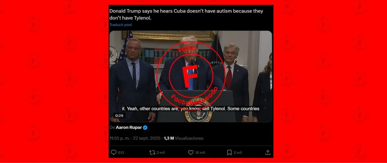 No, no es verdad que en Cuba “prácticamente no hay autismo”, como dijo Trump