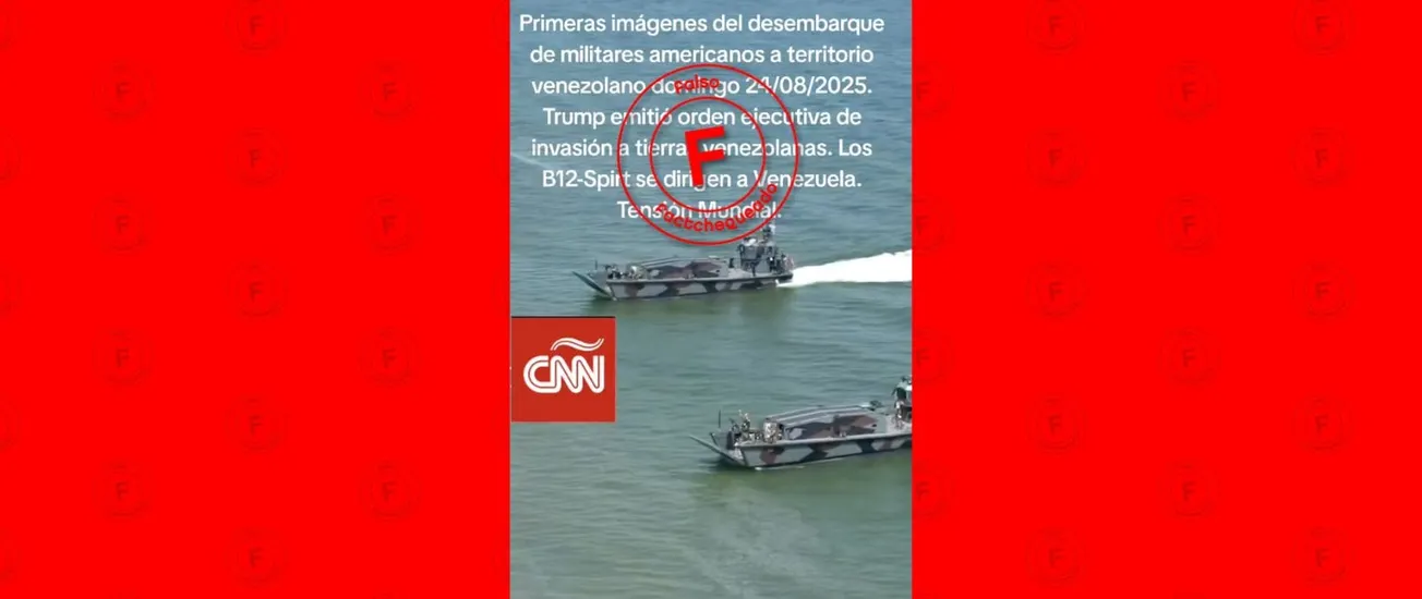 Ni este es un video del desembarco de militares estadounidenses en Venezuela ni Donald Trump ha firmado una orden ejecutiva “de invasión a tierras venezolanas”