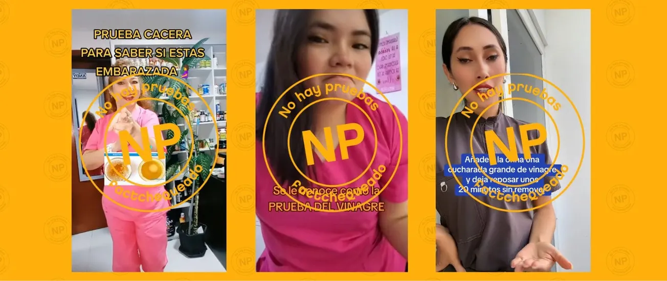 Pruebas caseras de embarazo con orina y vinagre: no hay pruebas de que funcionen, al contrario de lo que indican videos virales en TikTok