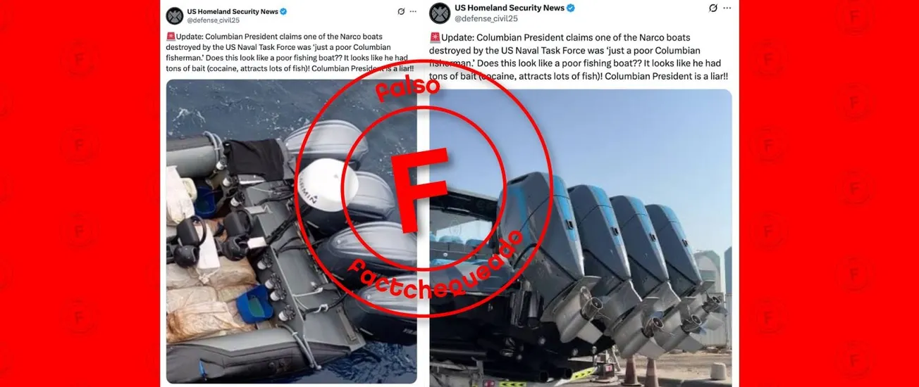 Ni estas son lanchas con drogas interceptadas en el Caribe ni la cuenta “US Homeland Security News” pertenece oficialmente al DHS