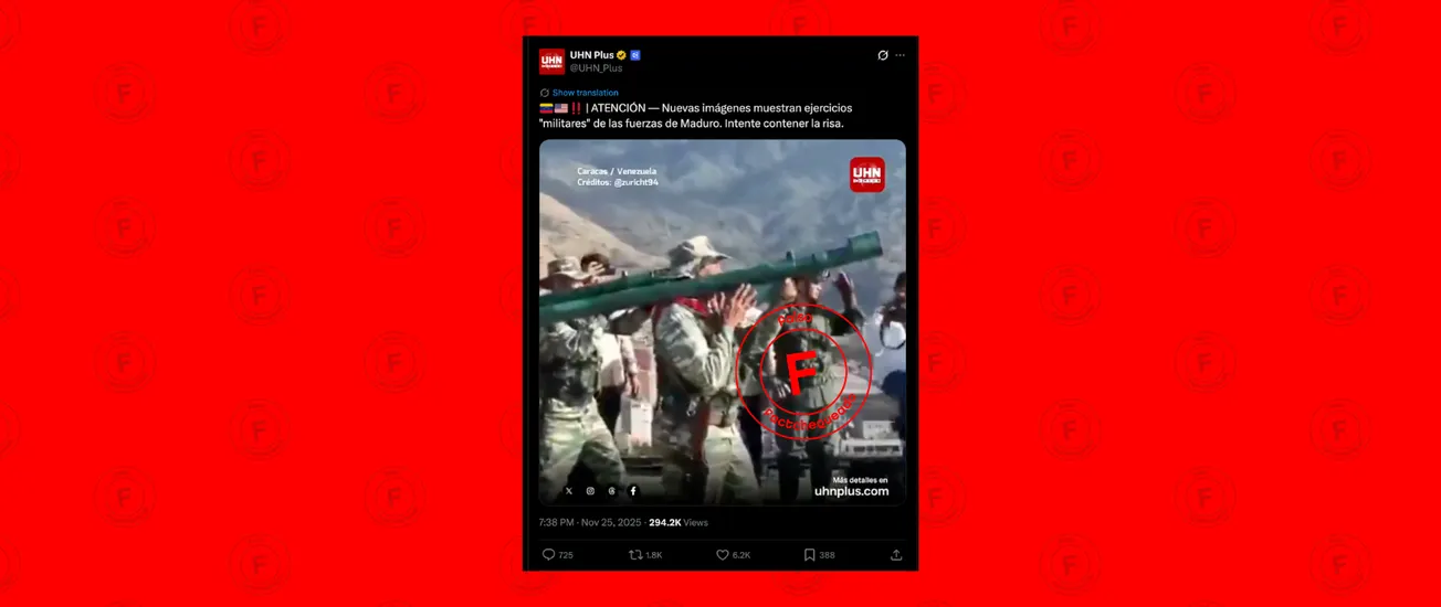 No, video que circula en redes sobre supuesto entrenamiento militar en Venezuela no es actual, es de hace 5 años