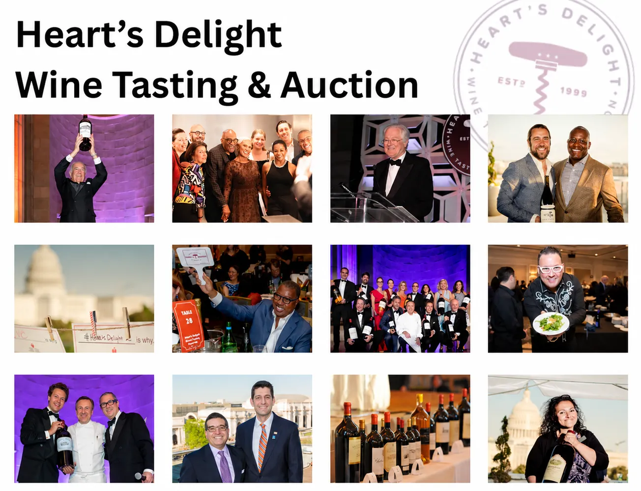 Heart’s Delight regresa a DC con una noche de vinos legendarios, chefs reconocidos y apoyo a una gran causa