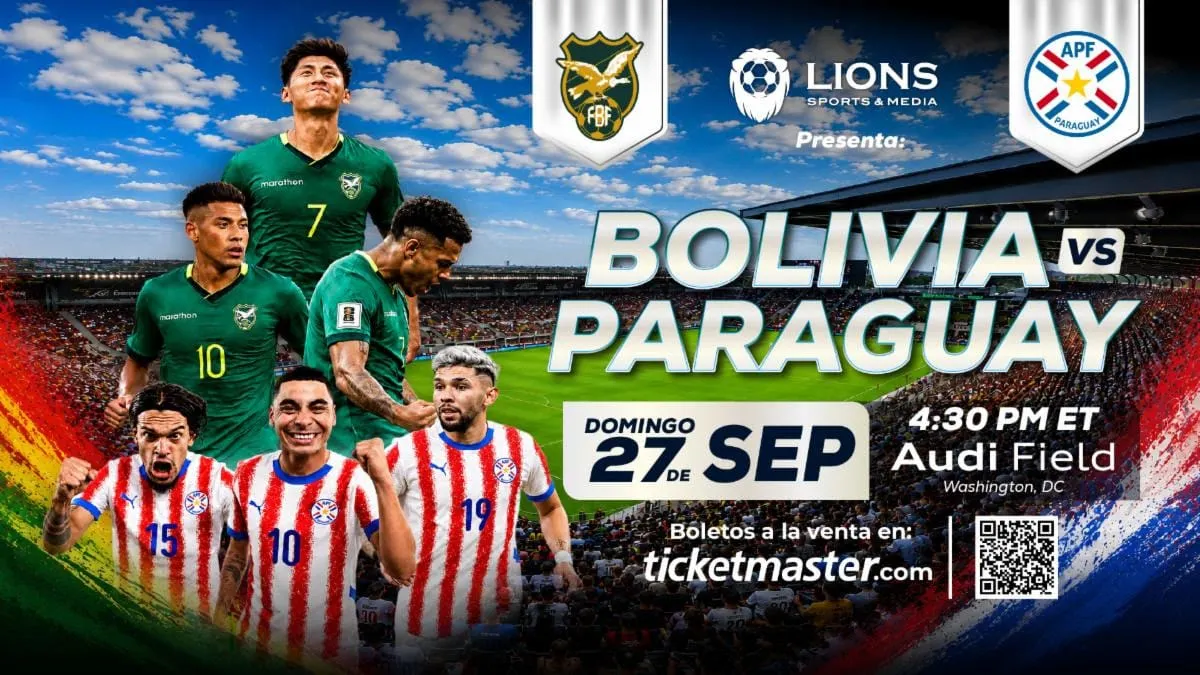 Boletos para Bolivia vs. Paraguay en Audi Field salen este jueves 20 de agosto