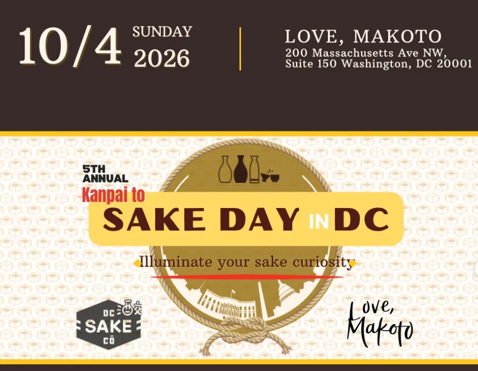 Más de 100 sakes y sabores de Japón se reúnen este domingo en DC